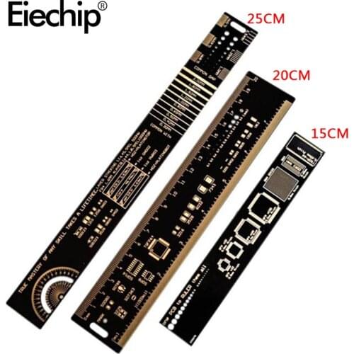 15cm 20cm 25cm PCB Ruler Multifunctional Measuring Tool Resistor Capacitor Chip SMD Diode Transistor Package Diy Electronic Kit