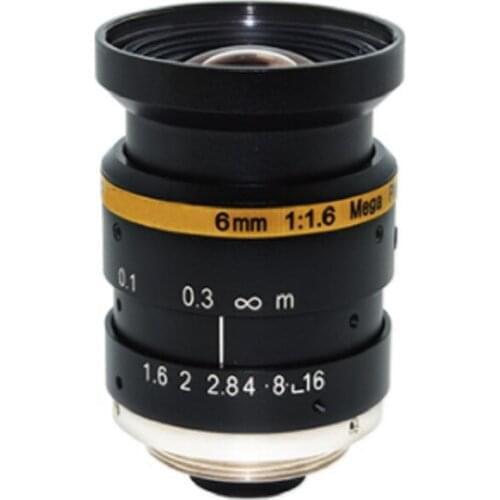 2/3" f35mm F2.0 manual iris 10mp 10megapixel 35mm c mount machine vision cctv fa lens