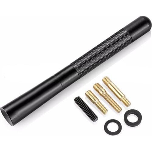 4.7inches Universal Car Antenna Carbon Fiber Radio FM Signal Antena Auto Refitting Tool