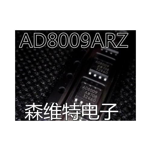 5PCS AD8009AR 1 GHz, 5,500 V/nous AD8009 AD8009ARZ