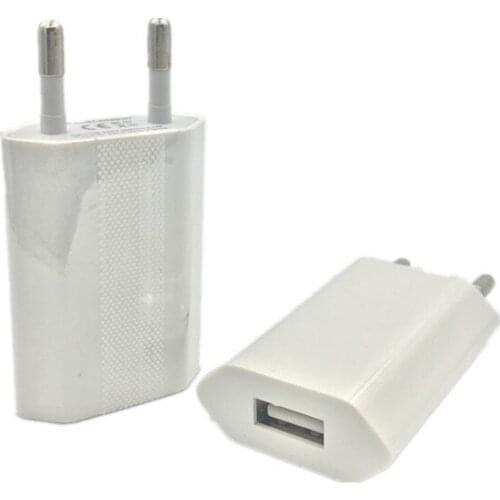 EU Standard US Plug 5V 1A Single USB AC Power Adapter Fast Charging for iPhone 4S 5 5S 6 6S 7 8 Plus X XS XR Phone Wall Charger