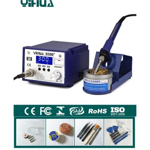 Anti-static Adjustable thermostat electric iron soldering welding station soldering iron Maintenance 110V 220V 939D