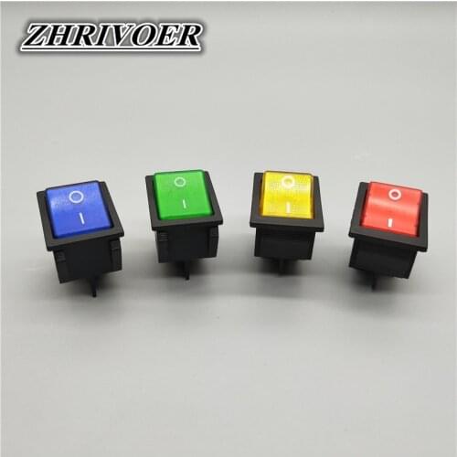 KCD4 ON-OFF 30A/250V 16A/250V Heavy Duty 4 Pin T85 Rocker Switch with Light 12V 24V 110V 220V 380V