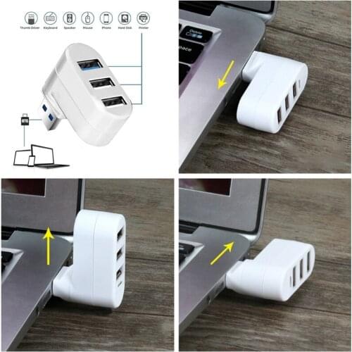 USB 3.0 2.0 Hub Multi-USB Splitter Adapter 3 Ports High Speed Mini Usb3.0 HUB Multiple Ports Expander for PC Laptop