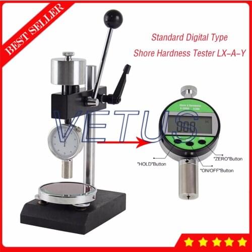 LAC-YJ Hardness Test Stand for A/C Type Shore Hardness Tester Testing Platform included LX-A-Y Digital Sclerometer