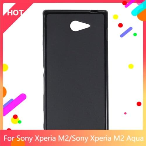 Xperia M2 Case Matte Soft Silicone TPU Back Cover For Sony Xperia M2 Aqua Phone Case Slim shockproof