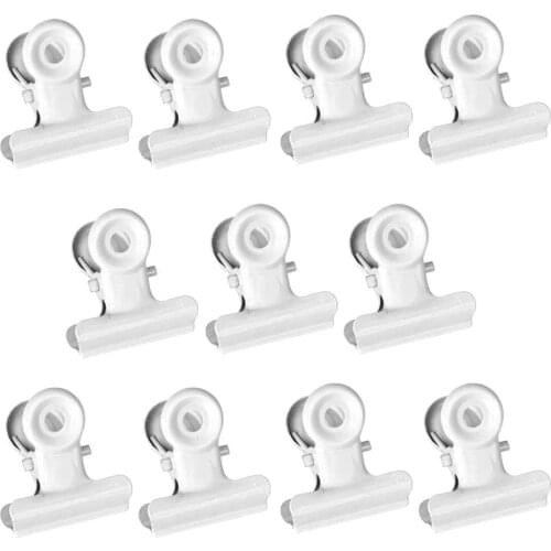Metal Bulldog Clips - Small - 22mm - White - 10/Pack