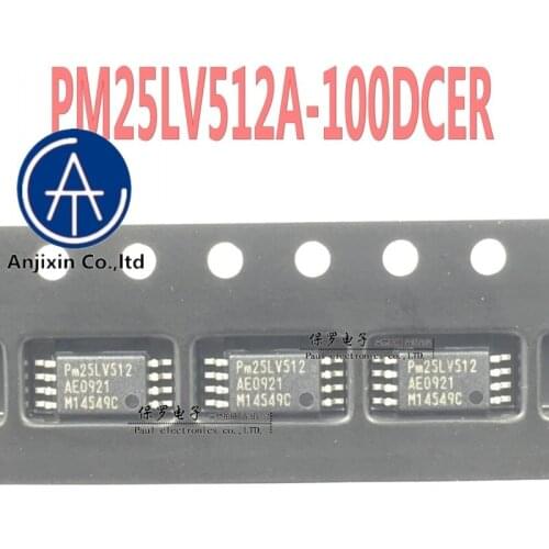 10pcs 100% orginal new real stock Memory chip PM25LV512A-100DCER PM25LV512 TSSOP-8
