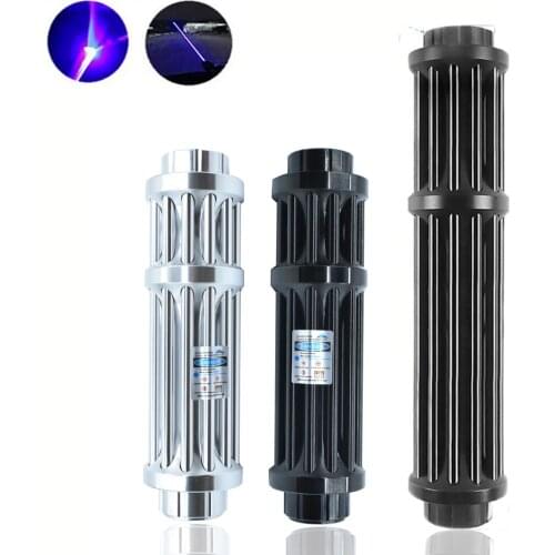 Powerful Burning Blue Laser Torch 445nm 10000m Multifunction Focusable Laser Sight Pointers Flashlight Burn Match