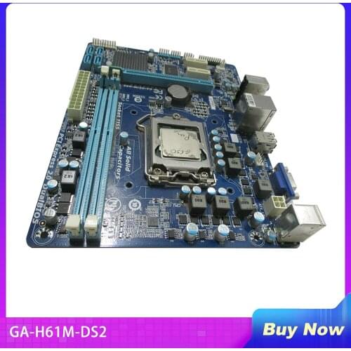 Desktop Motherboard for GA-H61M-DS2 DDR3 LGA 1155 H61M-DS2 H61 Fully Tested,High Quality