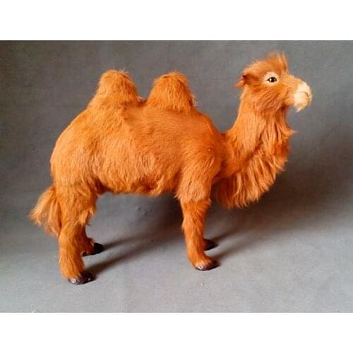 New creative simulation camel toy resin&fur Bimodal camel model gift about 45x36cm 1026