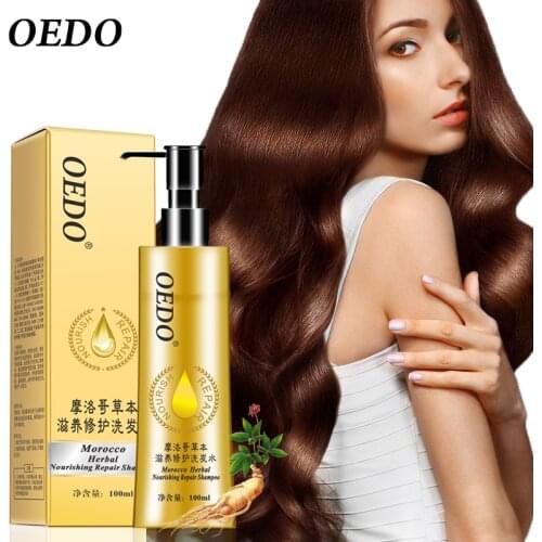 Nourish Morocco Herbal Nourishing Repair Shampoo Improve Dry And Fragile Hair Quality Styling Ginseng Essence Hair Supple Serum