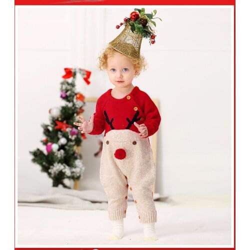 Kids Childrens Pajama elk Set Coat+Pant Suit Cartoon Stripe Soild Color Breathable and Comfortable Elastic Birthday Gift 0-24M