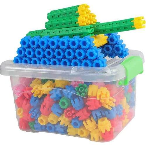 Hexagonal Plastic Toys 3D Concept Develop Intelligence for Boys and Girls