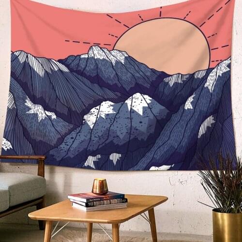 Spychedelic Sun Tapestry Wall Hanging Hippie Witchcraft Tapiz Psychedelic Farmhouse Decor Tapisserie Beach Bohemian Custom