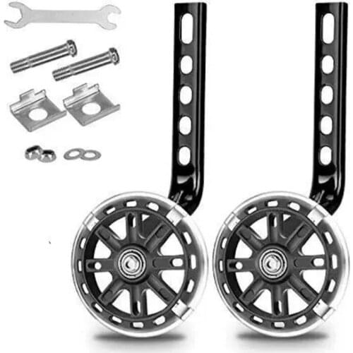 Bike Training Wheels For Kids Bicycle Adjustable Stabiliser, Suitable For 12 14 16 18 20 Inch Childrens Bike