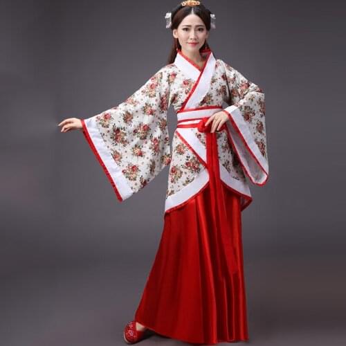 High Quality Hanfu Emboridery Traditional Chinese Style Dance Costumes Qing Dynasty Dramaturgic Dress Women Tang Suit DWY1143