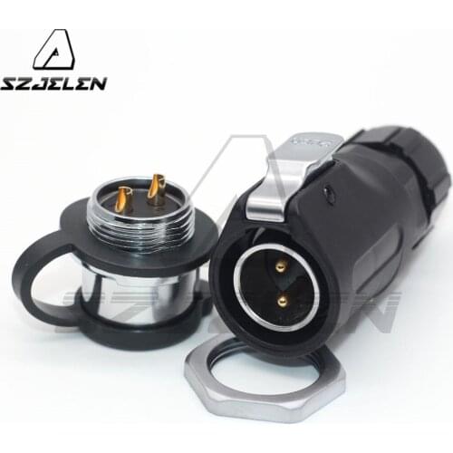 XHP20, IP67 2-pin Waterproof Conector , LED Power Cable Connector Male and Female, Electrical Power Plug Socket