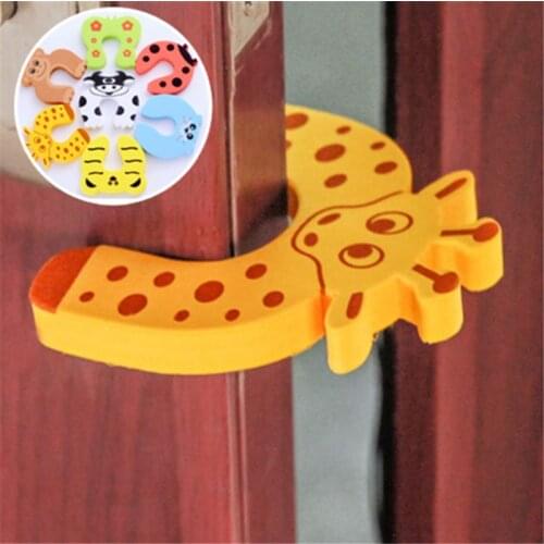 1PC Child Baby Safety Products Cartoon Animal Stop Edge Corner for Child Guards Door Stopper Holder Protection from Children
