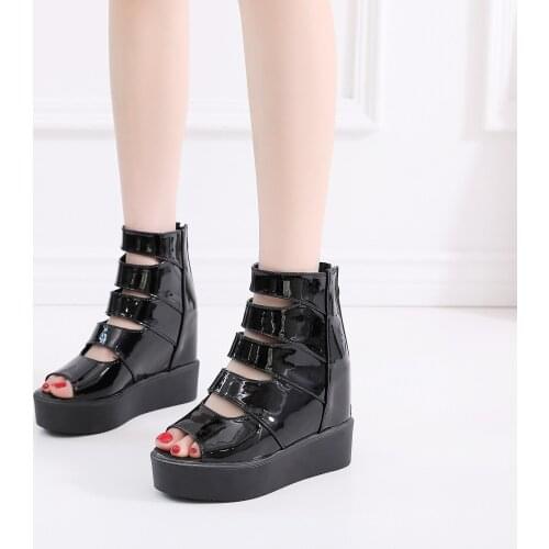 2021 Women Sandals Ladies Summer Fashion Casual Platform Open Toe Ankel Strap Flats Comfortable Rome Style Beach Shoes PULeather