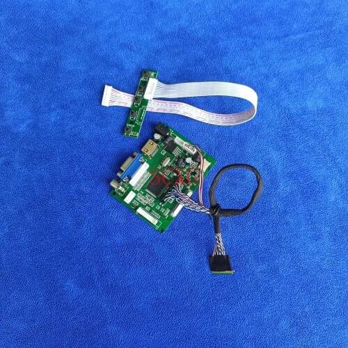 LCD screen controller board 60Hz WLED laptops DIY Kit HDMI-compatible VGA AV 1366*768 Fit B140XW01/B140XW02/B140XW03 40-Pin LVDS