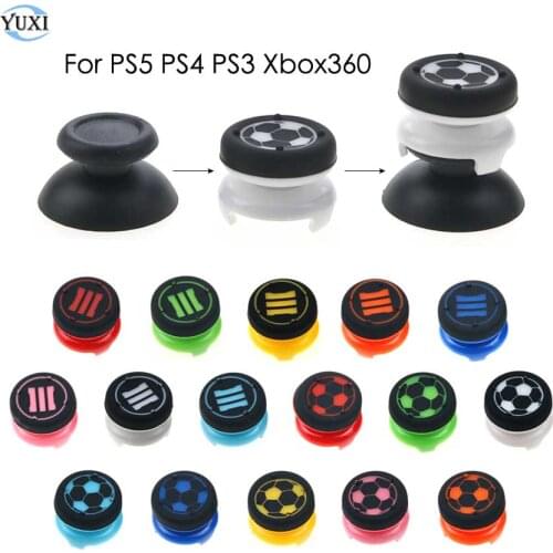 YuXi 1pc For PlayStation 5 4 PS5 PS4 PS3 Controller Thumb Stick Extender Grips Joystick Caps For Xbox360 Analog Cover Rubber Cap