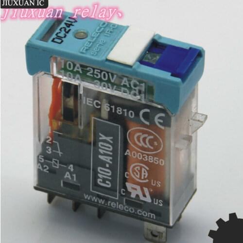 Brand new original Relay C10-A10X DC24V Small power relay 5-pin DC24 V contact load 10 A