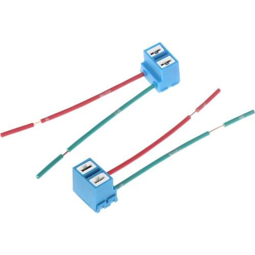 2Pcs H7 Headlight Bulb Socket Cceramic Lamp Base Car Connector Plug Socket