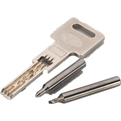 2Pcs Locksmith Perforated Drill Bits Locksmith Tools for Key Machine