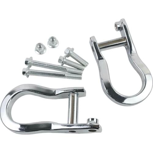 84072462 23236698 2Pcs Chrome Tow Hooks For Chevrolet Silverado Sierra 1500 07-19
