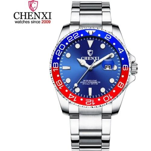 Top Brand Luxury CHENXI Watch Fashion Classic Men Watches Stainless Steel Mens Watches Mens Watches Quartz reloj hombre