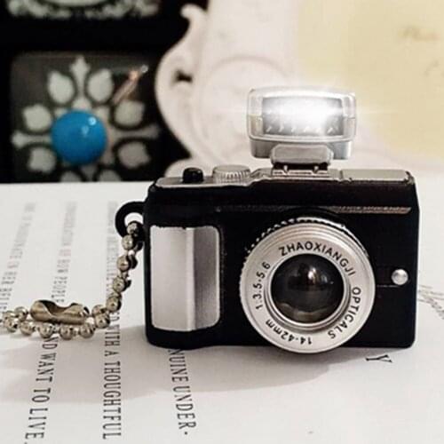 Creative Camera Led Keychains With sound LED Flashlight Key Chain Key Ring toy Key Ring Amazing Gift Keychain For Women/Men