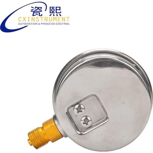 Air Gun Pressure Gauge With 0~60 Mpa Test range and 100mmDiameter Radial Install Thread Connection Auto meter Oil Pressure Gauge
