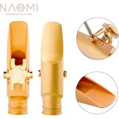Alto Saxophone Metal Mouthpiece Eb Sax 6.7.8.9 MTP Step Baffle Large Chamber Mouthpiece Ligature Cap For Blues Jazz Music