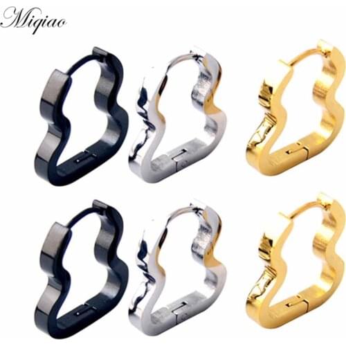 Miqiao 2pcs Explosive All-match Auspicious Fulu Gourd Earrings Body Piercing Jewelry