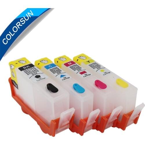 4PCS Refillable Ink Cartridge for HP920 920 XL for HP Inkjet Officejet 6000 6500 6500A 7000 7500 7500A Printer With reset Chip