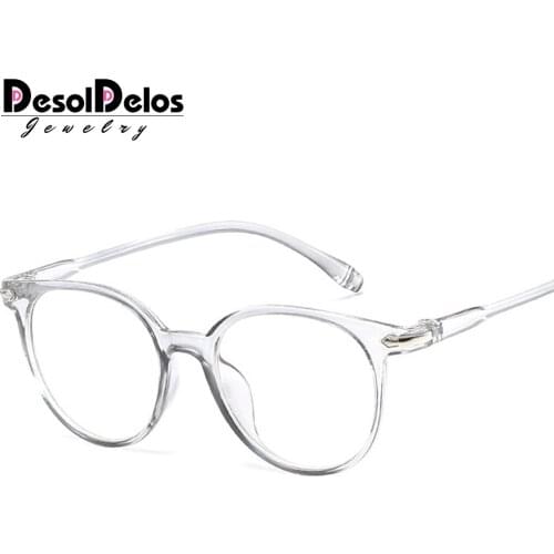 2019 Fashion Women Glasses Frame Men Eyeglasses Frame Vintage Round Clear Lens Glasses Optical Spectacle Frame