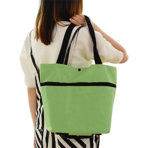 NEW Folding Bags wheels on Trolley Lightweight Grocery Shopping Foldable Shopper