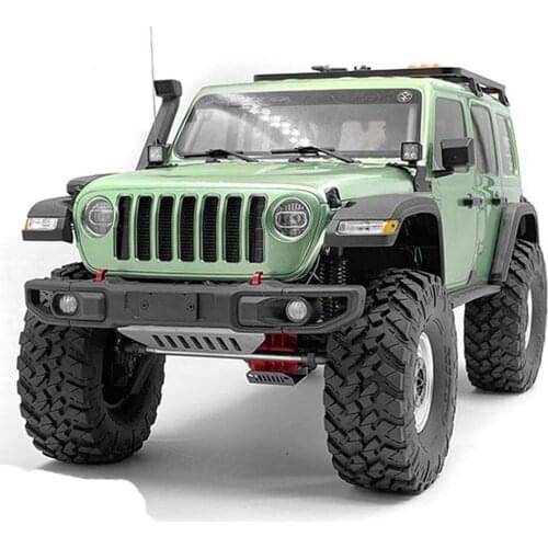 Front Bumper Bottom Guard Bar Winch Hook for 1/10 Axial SCX10 III Wrangler RC Car Accessories (Widen version)