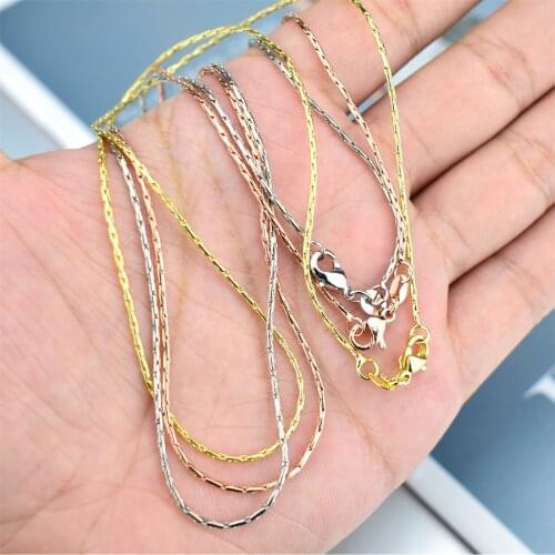 Gold-plated stainless steel beads mens and womens chain necklace anklet bracelet making Necklace Bracelet Jewelry