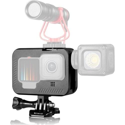 PULUZ for GoPro HERO9 Black Metal Border Frame Mount Protective Case with Buckle Basic Mount & Screw