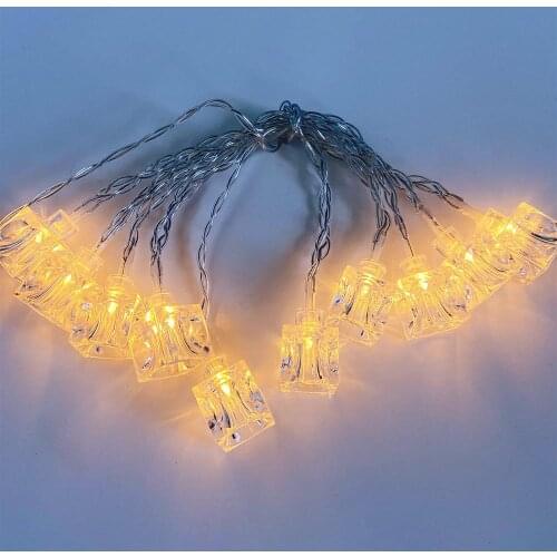 Christmas Gift String Fairy Lights Ice cubes Led Garland for Merry Christmas New Year Gifts Christmas Decorations