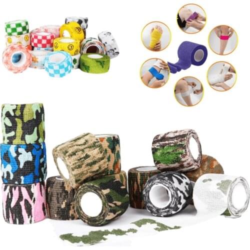 Self Adhesive Bandage Wrap TattooCamouflage Camo Elastoplast Adhesive Bandage Wrap Stretch Self Adherent Tape Wrist Ankle Slices
