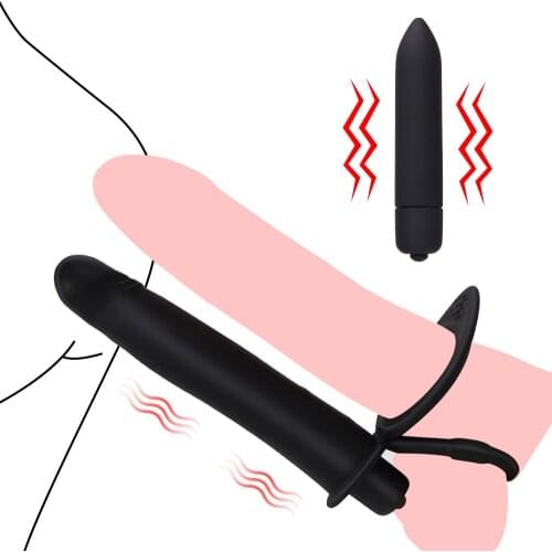 Adult Sex Toys for Woman Double G Spot Anal Vibrator Penetration Strap on For Couples Dildo Vibrator Anus Plug Intimate