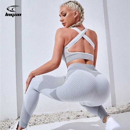 LNGXO Yoga Pants Women Sports Leggings Sportswear High Waist Seamless Push Up Fitness Gym Lifting Exercise High Elastic Femme