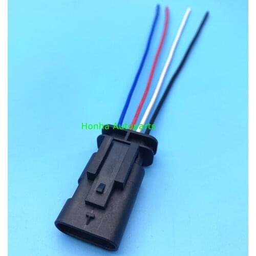 Free Shipping 5/10/20/50/100pcs 4Pin Tyco AMP TE Waterproof Auto Cable Male Connector Plug For Benz 1718657-1 wire harness