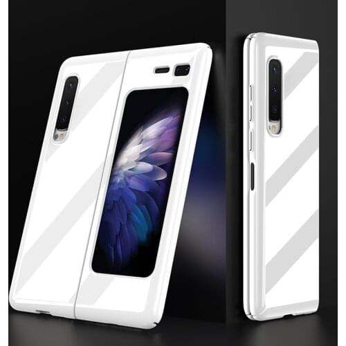 For Samsung Galaxy Fold Case luxury Ultra-thin Bright Hard Cover Anti-knock Piano black Capa for Samsung Z Fold2 5G Coque