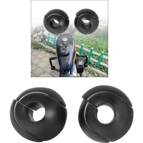 Universal 2x Motorcycle Motor Guard Bumper Protective Decorative Block Crash Bar Protector Anti-fall Block Parts Decor