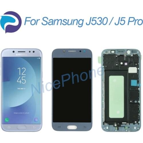 AMOLED J5 Pro 2017 LCD screen 1280*720 touch digitizer display assembly replacement SM-J530F-Y-FM-G-YM-L-S-K-GM J530 lcd screen