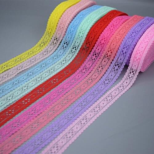 10 yards clothing fabric sewing and embroidery ivory black trimmed cotton knit lace woven handmade craft